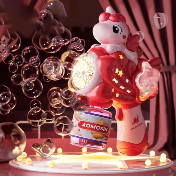 Unicorn Snowflake Bubble Gun - Zambeel