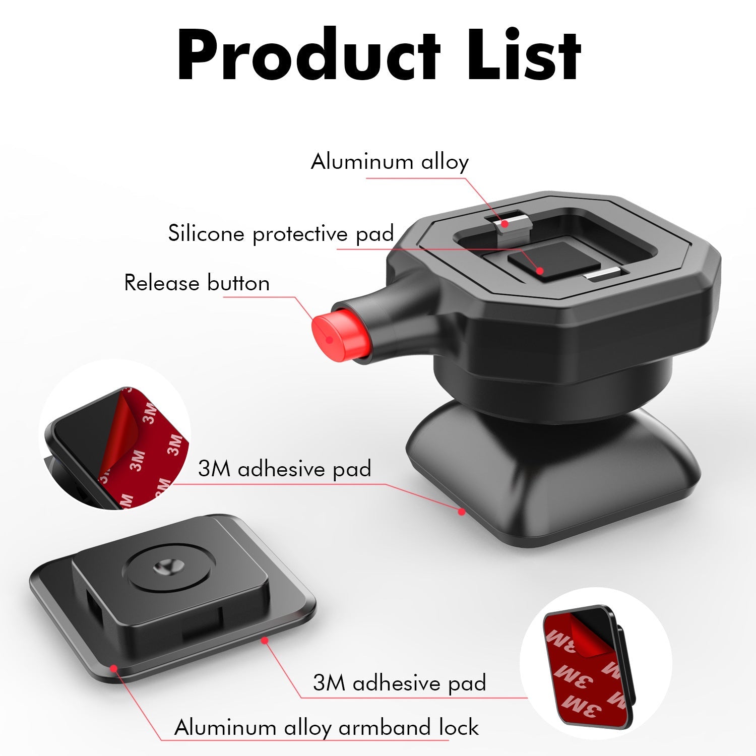 Universal Plastic Cycling Swivel Phone Holder - Zambeel