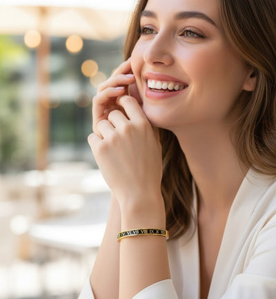Enamel Roman Bangle
