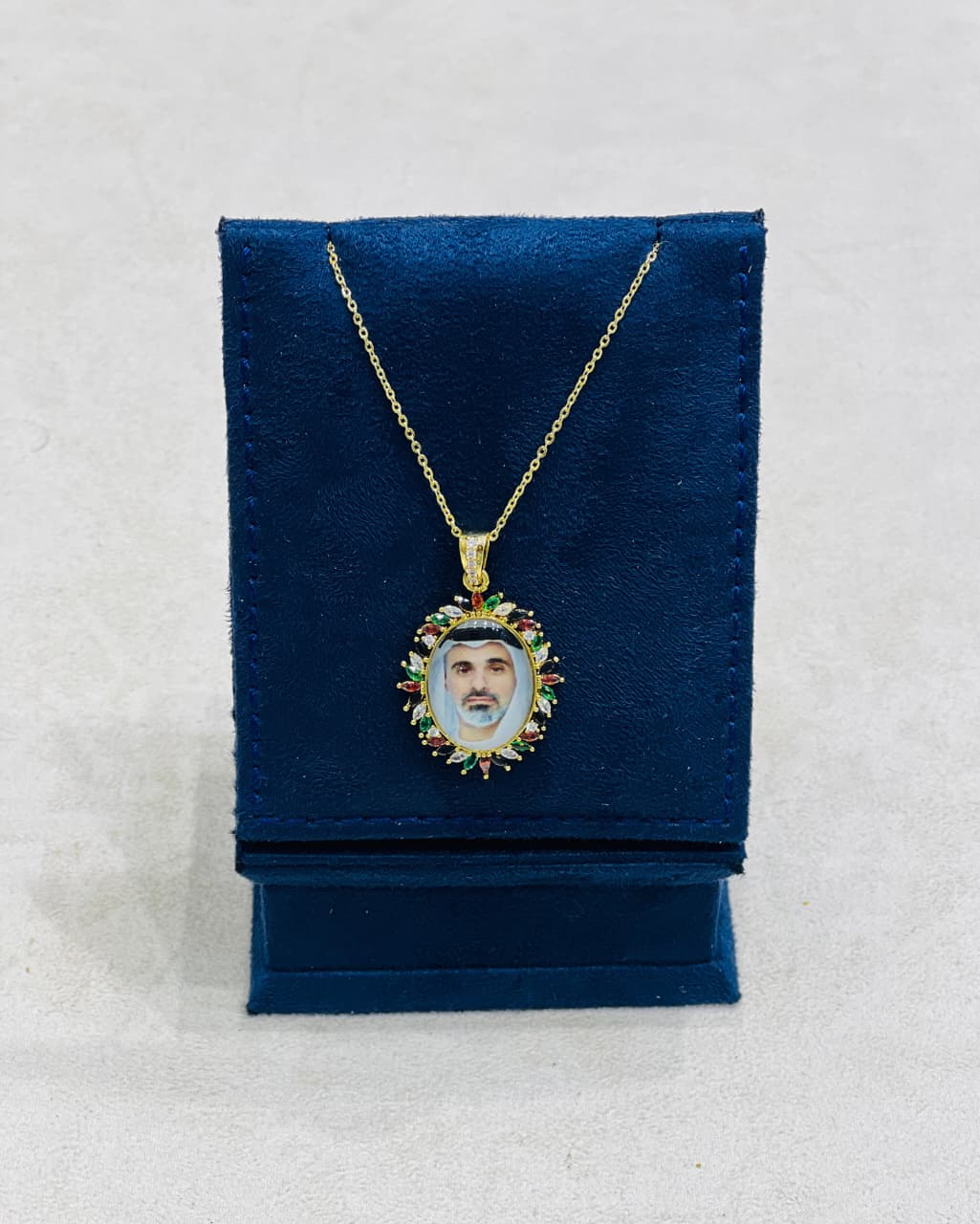 Heritage Oval Custom Photo Necklace