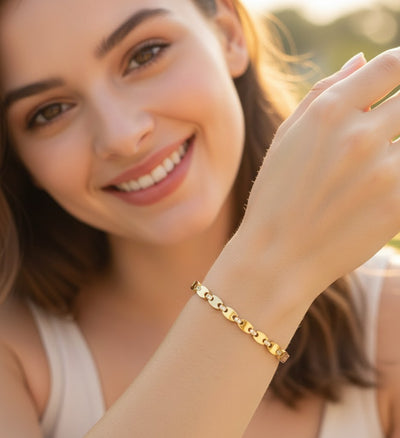 Crystal Linked Bangle