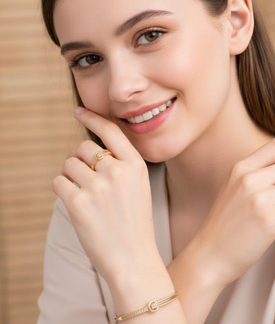 Circle Classic Bangle & Ring Set