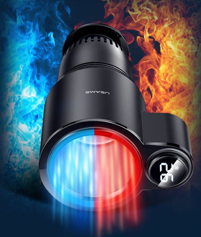 USAMS US - ZB160 Digital Display Smart Car Heating Cooling Cup Car Accessories - Zambeel