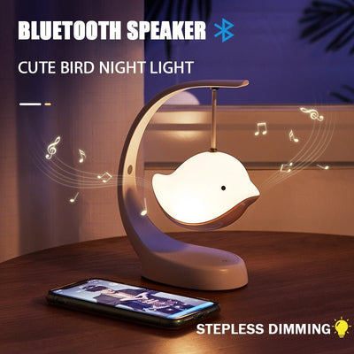 USB Baby Sound Machine Multi - Color Stepless Dimming Cute Bird Lamp For Decoration Gift - Zambeel