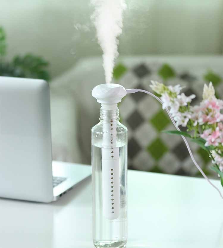 USB Mini Ultrasonic Air Humidifier LED Lamp USB Essential Oil Diffuser Car Purifier Aroma Anion Mist Maker - Zambeel