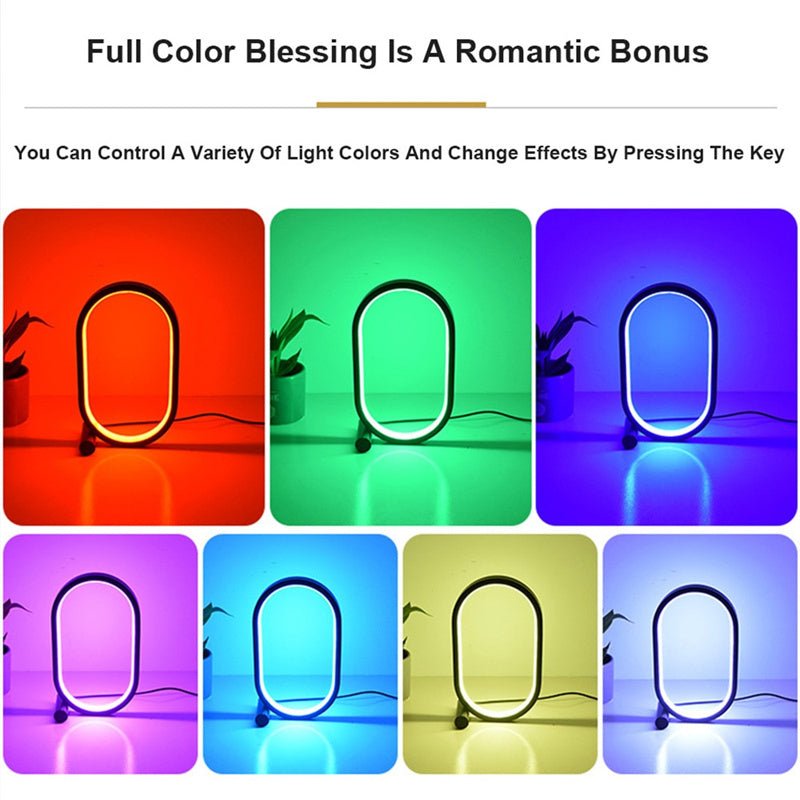 Usb Plug - In Lamp Oval Acrylic Lamp Touch Control Dimmable Modern Simple Creative Night Lamp Bedside Reading Lamp Desk Table Led - Zambeel