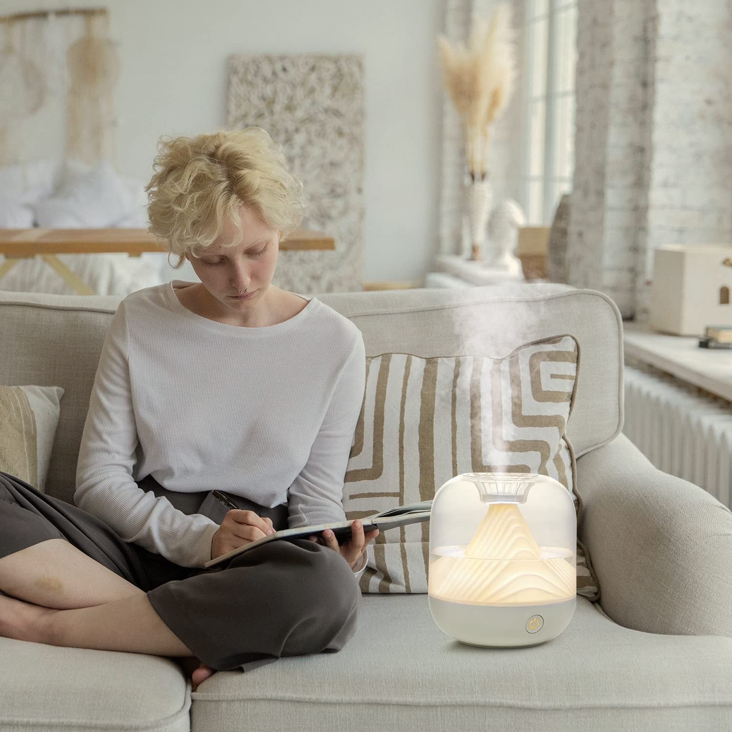 Usb Rechargeable Humidifier For Household Car Home Decor - Zambeel