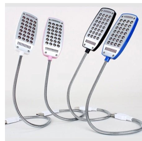USB Small Desk Lamp, Keyboard Light, USB Reading Light, Electroplating 28 Lights - Zambeel