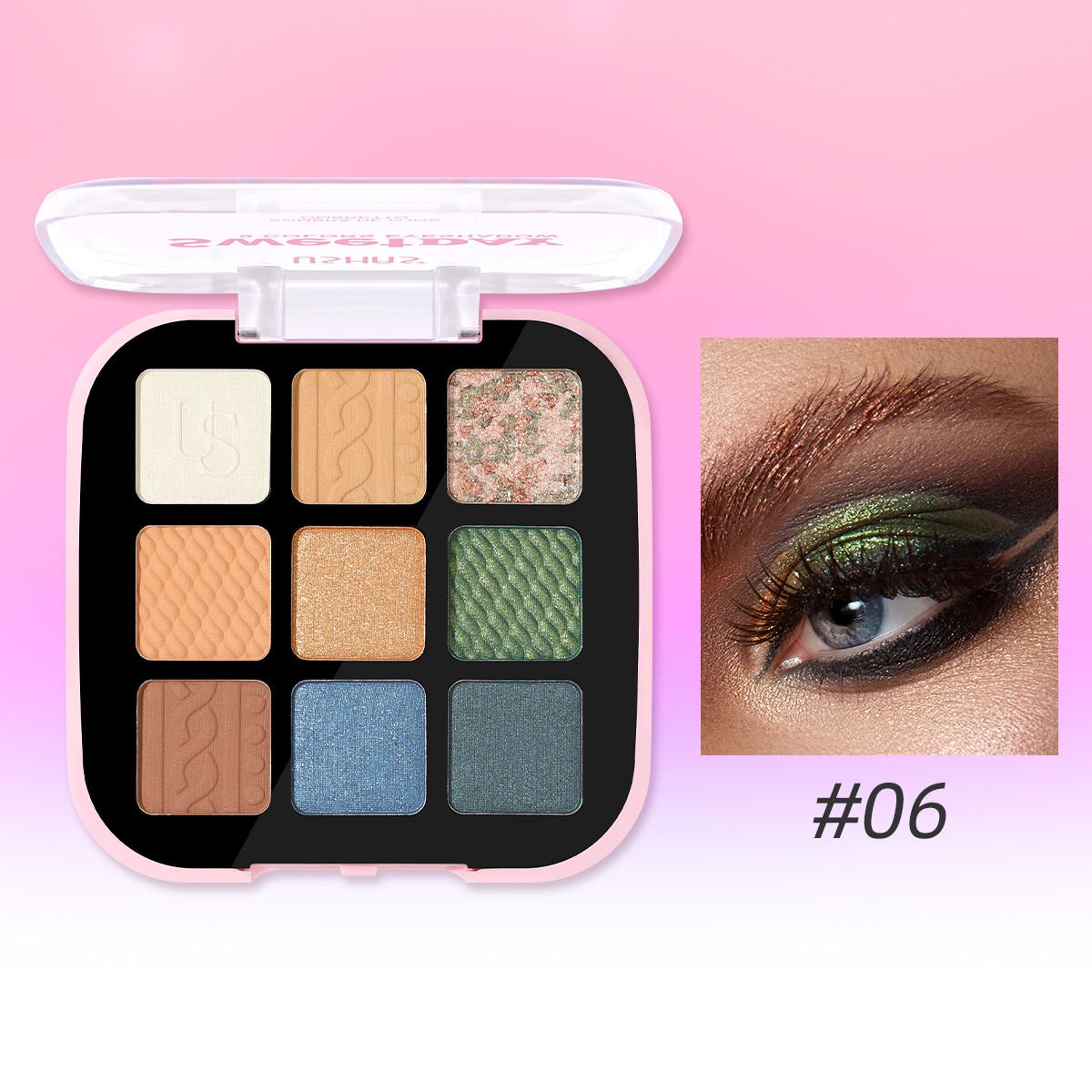 Ushas - Sweetday 9 Colors Eyeshadow (Original) - Zambeel