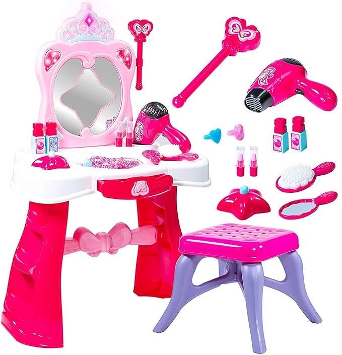 Vanity Beauty Dresser Table Play Set - Zambeel