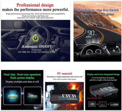 Vehicle - Mounted HUD Head - Up Display - Zambeel