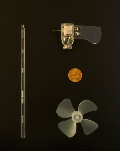 Vertical DIY Project Turbine LED Windmill Small DC Motor Wind Blade Wind Turbine - Zambeel