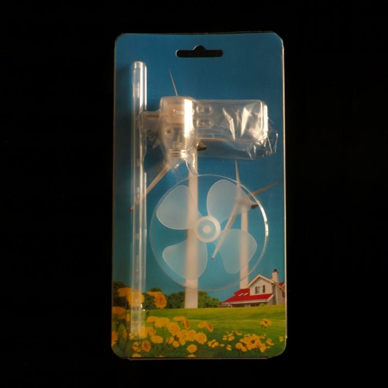 Vertical DIY Project Turbine LED Windmill Small DC Motor Wind Blade Wind Turbine - Zambeel