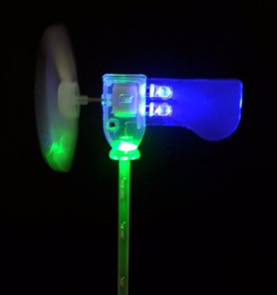 Vertical DIY Project Turbine LED Windmill Small DC Motor Wind Blade Wind Turbine - Zambeel