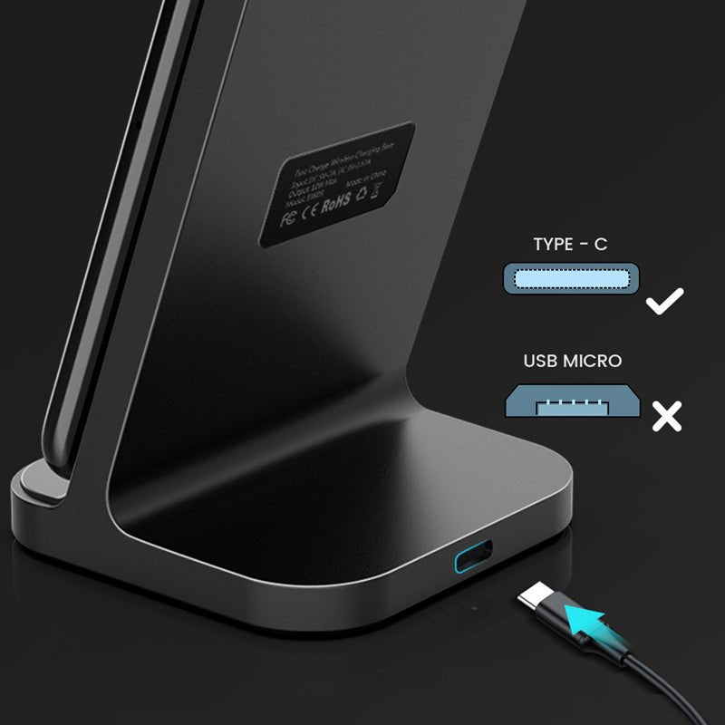 Vertical Wireless Charger Desktop Base Universal Unlimited - Zambeel