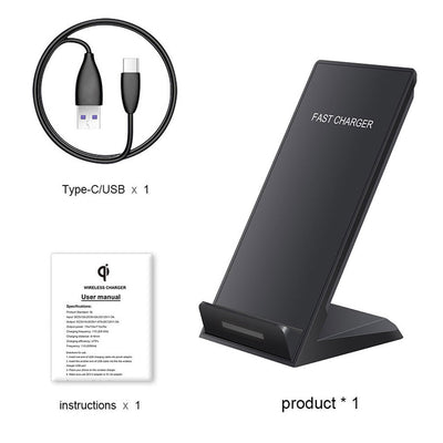 Vertical Wireless Charger Supports QI Charging, Suitable For Apple Mobile Phones - Zambeel