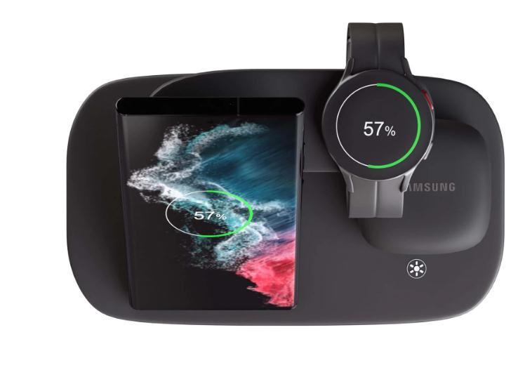 Vertical Wireless Charger Wireless Dock 3in1 Mobile Phone Headphone Charging Stand - Zambeel