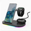 Vertical Wireless Charger Wireless Dock 3in1 Mobile Phone Headphone Charging Stand - Zambeel