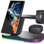 Vertical Wireless Charger Wireless Dock 3in1 Mobile Phone Headphone Charging Stand - Zambeel