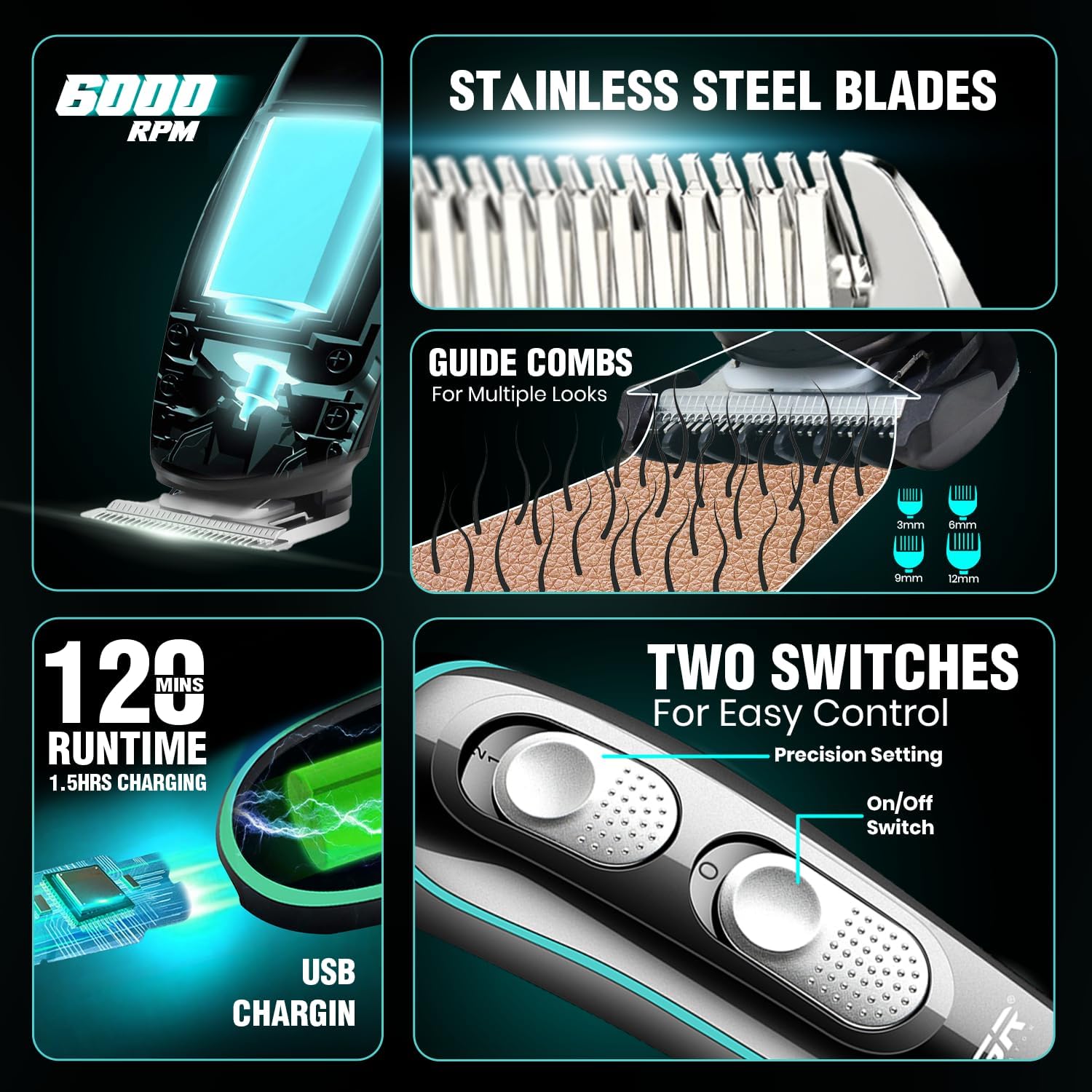 VGR - Hair Trimmer - Zambeel