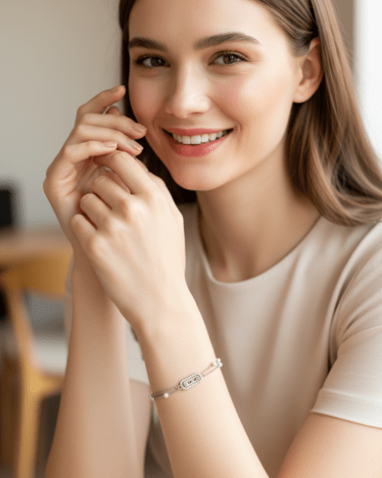 Vintage Bar Pearl Chain Bracelet - Zambeel