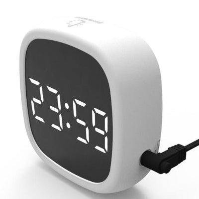 Voice Control Mirror Table Clock Home Decoration Snooze Desk Alarm Clock LED Digital Electronic Clocks Luminous Table Decor - Zambeel