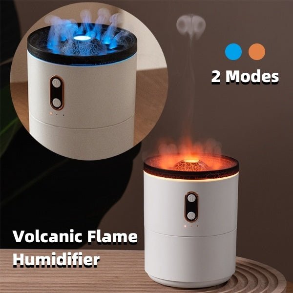 Volcanic Flame Aroma Essential Oil Diffuser USB Portable Jellyfish Air Humidifier Night Light Lamp Fragrance Humidifier - Zambeel