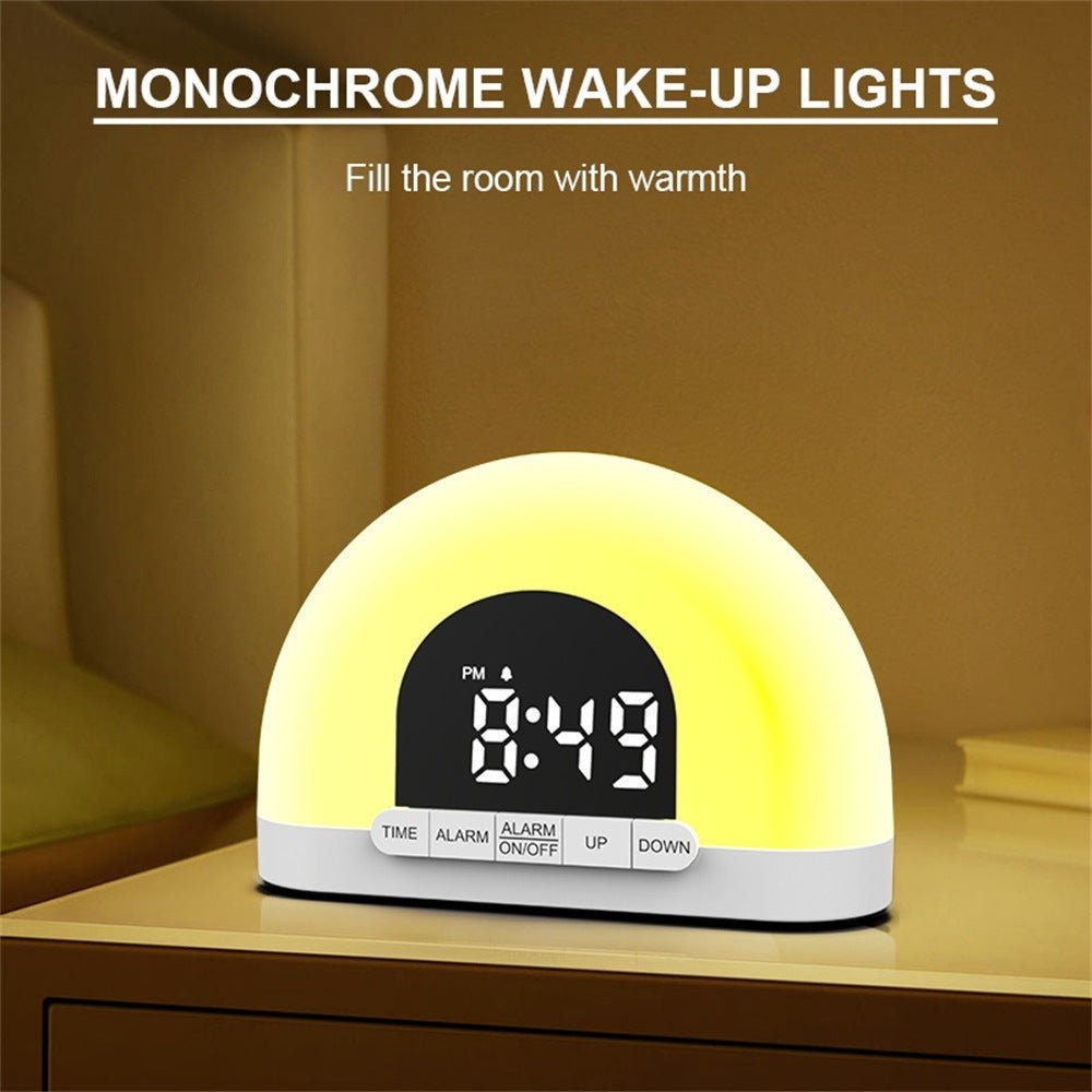 Wake - Up Light Simulated Sunrise Electronic Alarm Clock Lamp - Zambeel