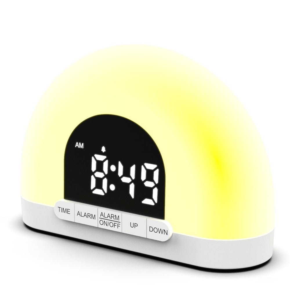 Wake - Up Light Simulated Sunrise Electronic Alarm Clock Lamp - Zambeel