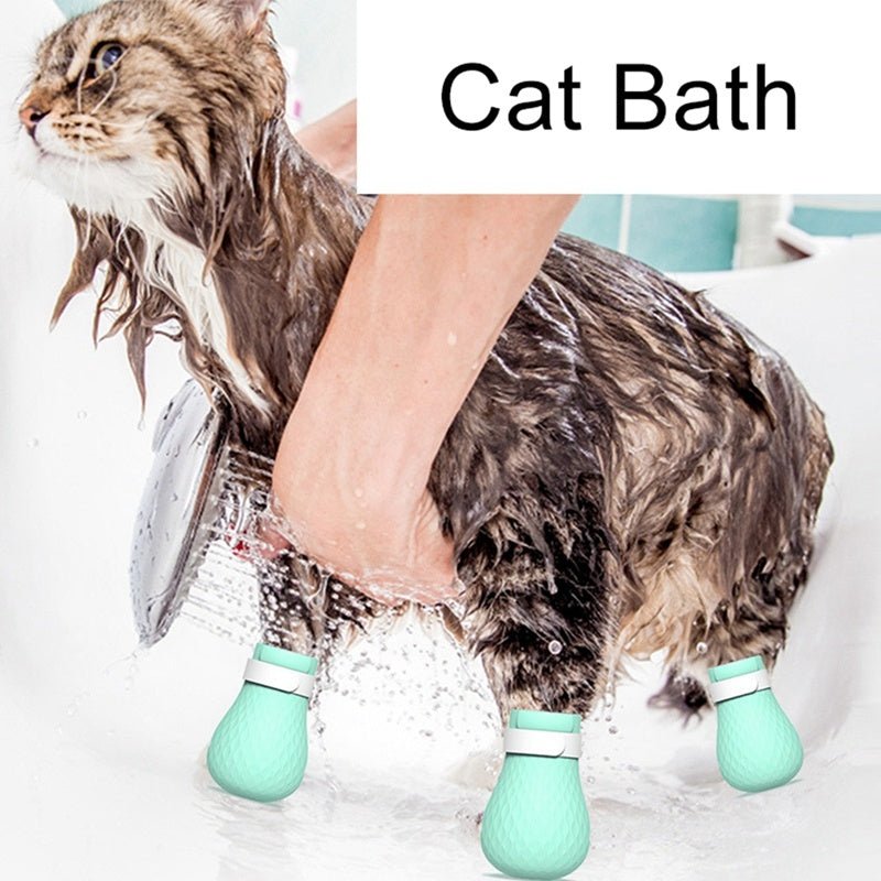 Wash Cat Feet Set Cat Bath Supplies Hold Cat Artifact - Zambeel