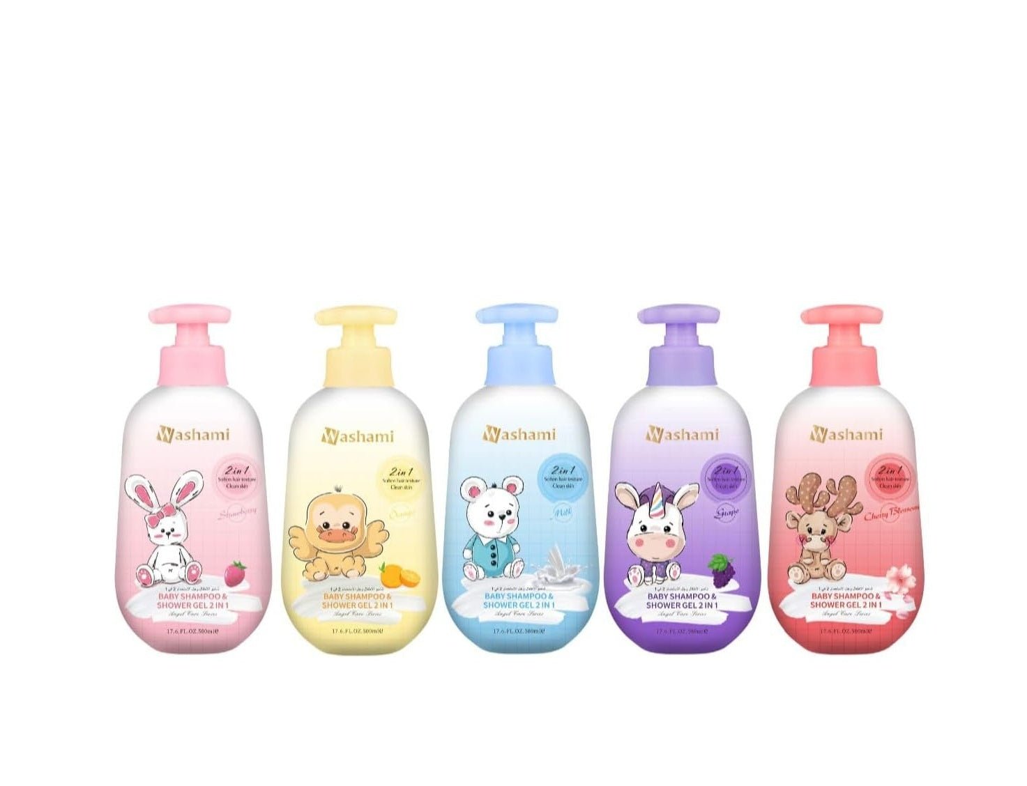 Washami - 2 - in - 1 Baby Shampoo Shower Gel (Original) - Zambeel