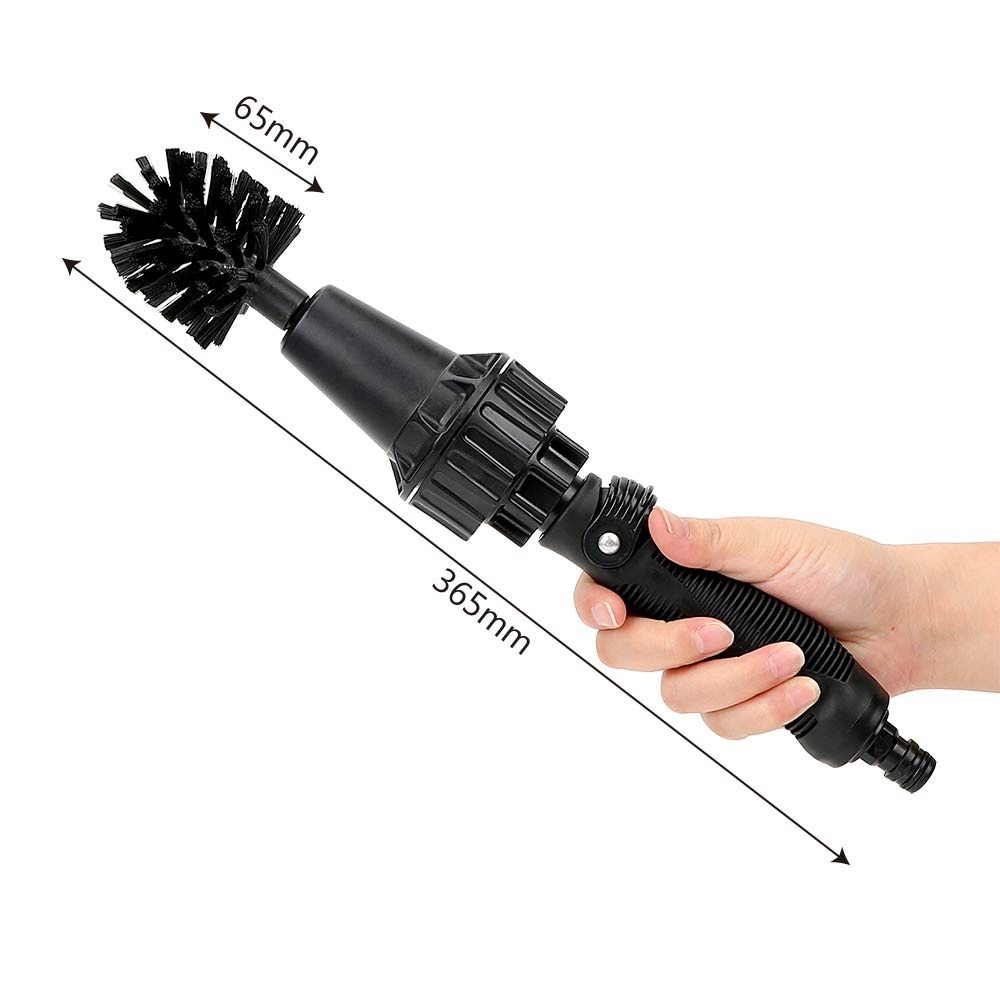 Water - driven Rotary Cleaning Brush Wash Hand - held Water Spray Brush - Zambeel