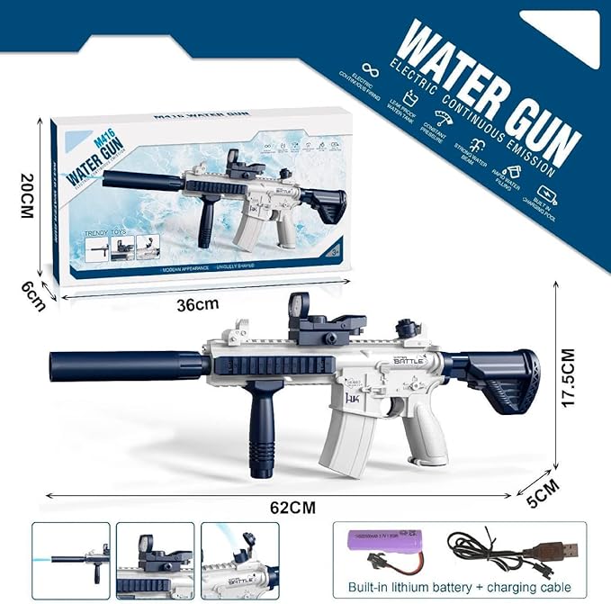Water Gun for Kids (M416) - Zambeel