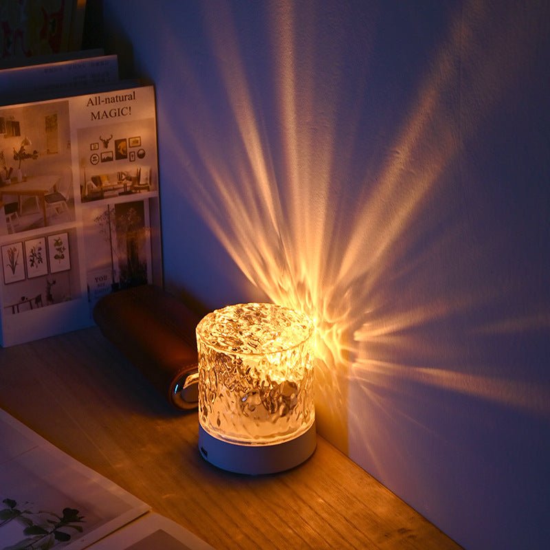 Water Ripple Rotating Projection Ambient Night Light - Zambeel