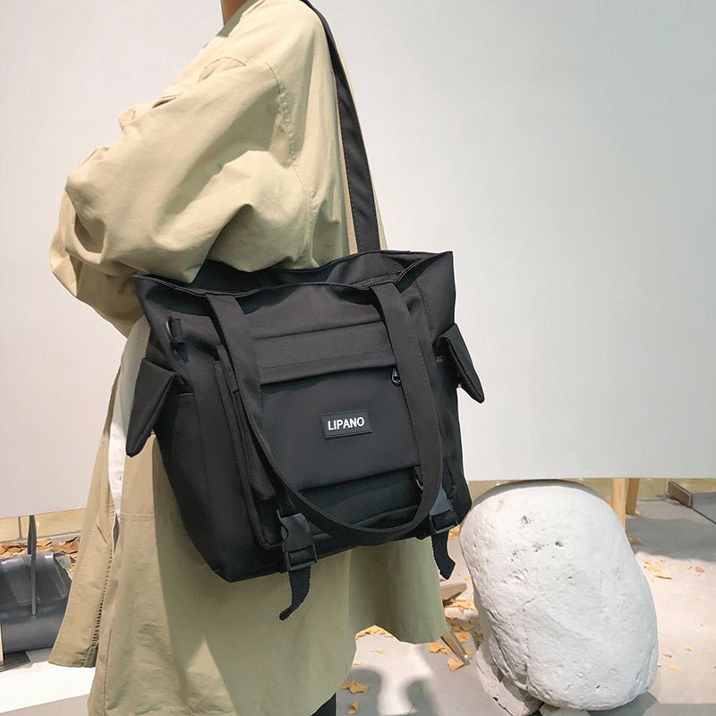 Waterproof Nylon Large Capacity Casual Shoulder Bag - Zambeel