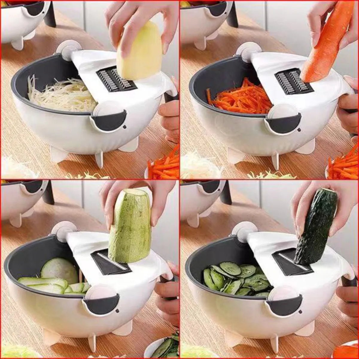 Wet Basket Vegetable Cutter & Strainer - Zambeel