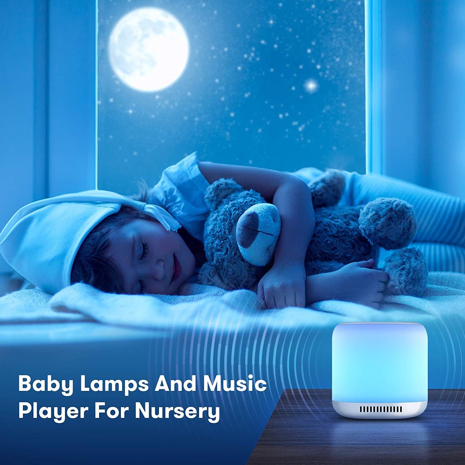 White Noise Sleep Aid Baby Colorful Lights - Zambeel