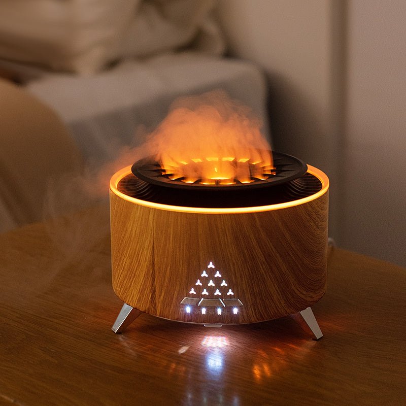 Wholesale New Arrival Remote Control Volcano Humidifier Diffuser Wholesale Fire Flame Diffuser With Lights - Zambeel