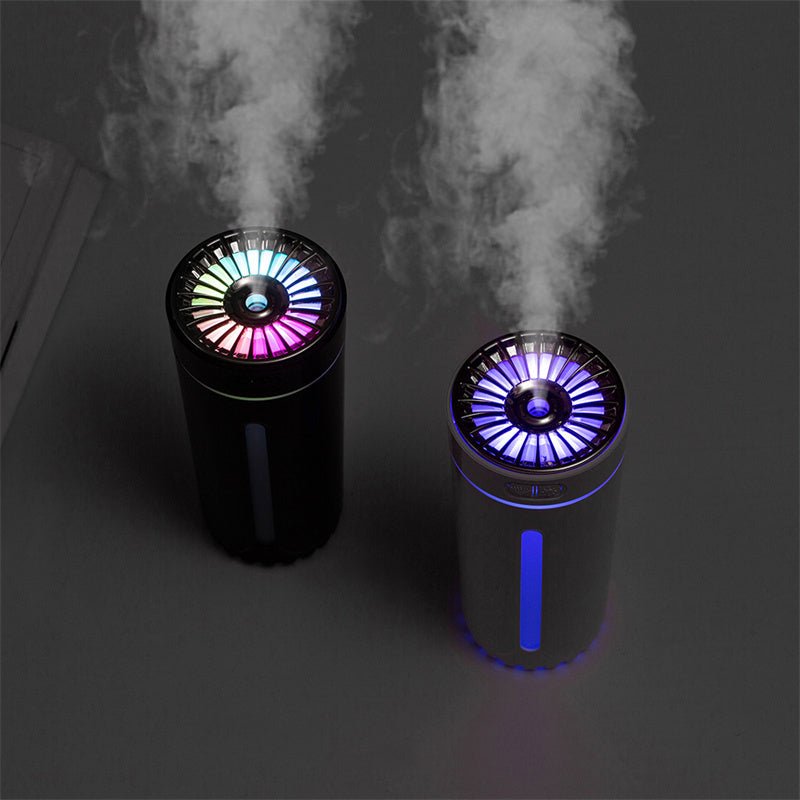 Wireless Air Humidifier Colorful Lights Mute Ultrasonic USB Fogger Diffuser Purifier 800mAh Rechargeabl Cool Mist Maker For Car - Zambeel
