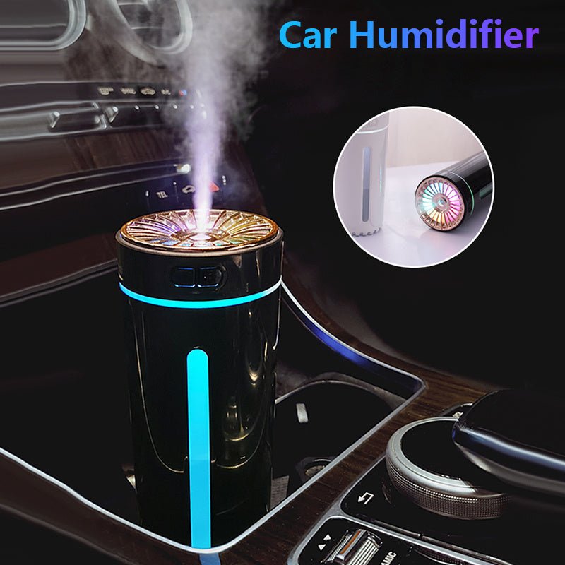 Wireless Air Humidifier Colorful Lights Mute Ultrasonic USB Fogger Diffuser Purifier 800mAh Rechargeabl Cool Mist Maker For Car - Zambeel
