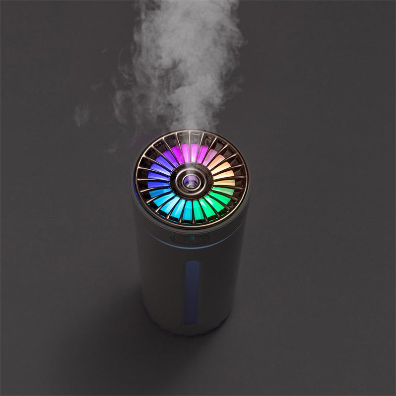 Wireless Air Humidifier Colorful Lights Mute Ultrasonic USB Fogger Diffuser Purifier 800mAh Rechargeabl Cool Mist Maker For Car - Zambeel