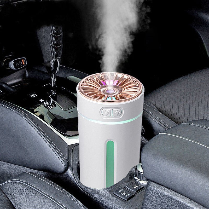 Wireless Air Humidifier Colorful Lights Mute Ultrasonic USB Fogger Diffuser Purifier 800mAh Rechargeabl Cool Mist Maker For Car - Zambeel