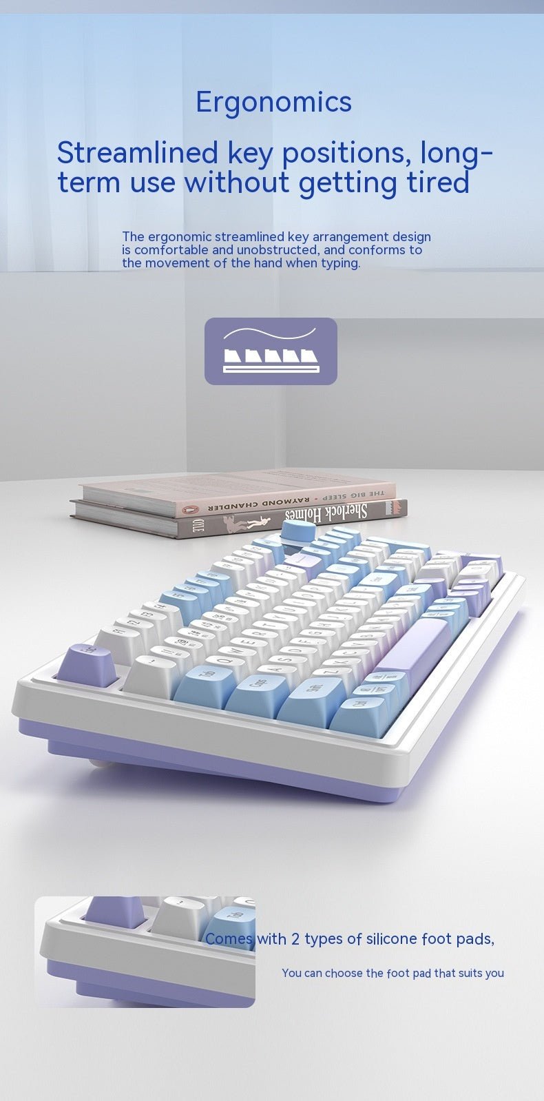 Wireless Bluetooth Mute Keyboard E - sports Office Keyboard - Zambeel