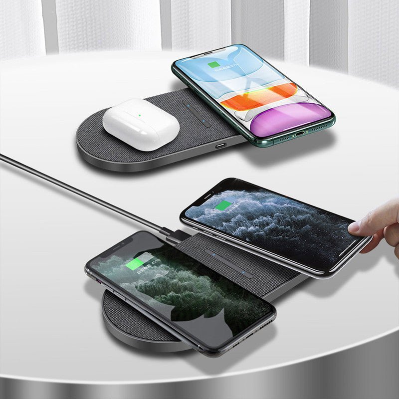 Wireless Charger 2 in 1 Pair 10W Quick Charge - Zambeel