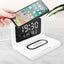 Wireless Charger Alarm Clock Creative Perpetual Calendar Temperature and Humidity Wireless Charge 10W Fast Charge - Zambeel