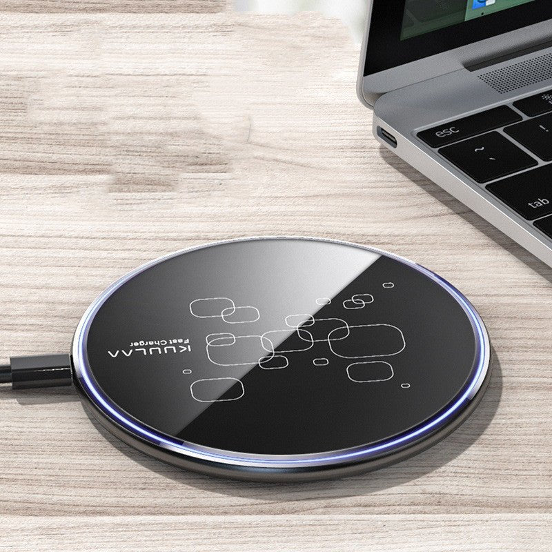 Wireless Charger Desktop Disc Ultra - thin Fast Charge Mobile Phone Wireless Charger - Zambeel