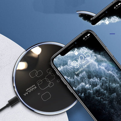 Wireless Charger Desktop Disc Ultra - thin Fast Charge Mobile Phone Wireless Charger - Zambeel