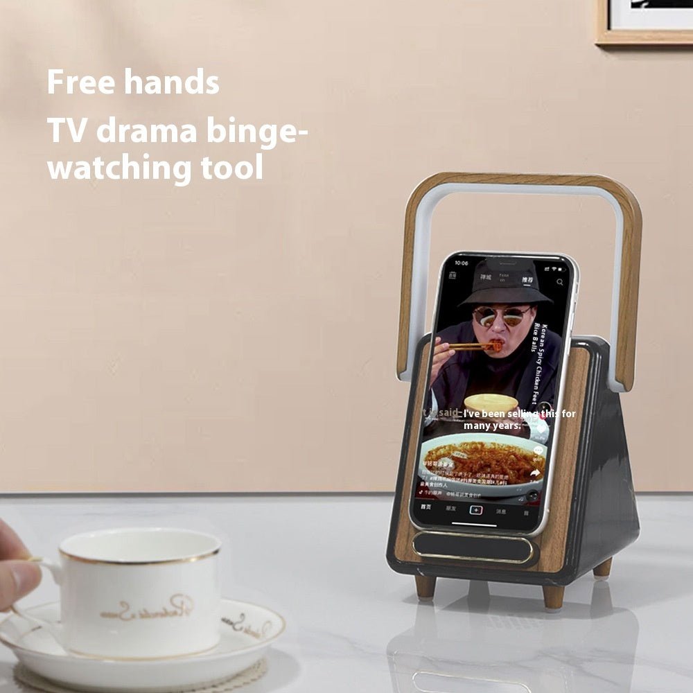 Wireless Charging Induction Bluetooth Speaker Small Night Lamp - Zambeel