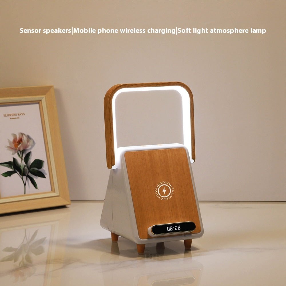 Wireless Charging Induction Bluetooth Speaker Small Night Lamp - Zambeel