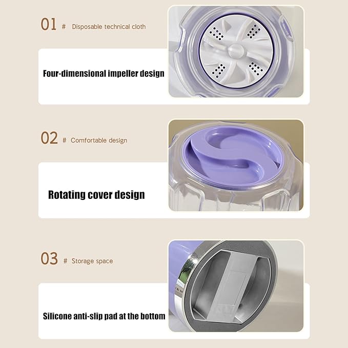 Wireless Charging Mini Washing Machine - Zambeel